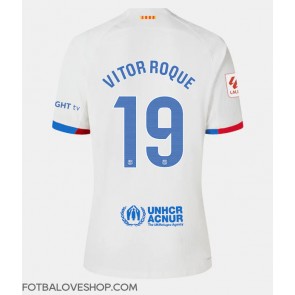 Barcelona Vitor Roque #19 Dámské Venkovní Dres 2023-24 Krátký Rukáv