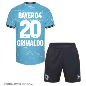 Bayer Leverkusen Alejandro Grimaldo #20 Dětské Alternativní Dres 2023-24 Krátký Rukáv (+ trenýrky)