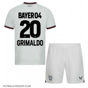 Bayer Leverkusen Alejandro Grimaldo #20 Dětské Venkovní Dres 2023-24 Krátký Rukáv (+ trenýrky)