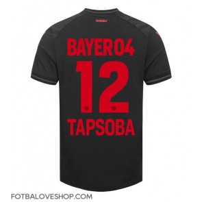 Bayer Leverkusen Edmond Tapsoba #12 Domácí Dres 2023-24 Krátký Rukáv