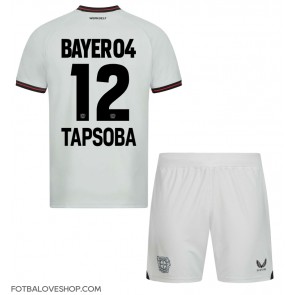 Bayer Leverkusen Edmond Tapsoba #12 Dětské Venkovní Dres 2023-24 Krátký Rukáv (+ trenýrky)