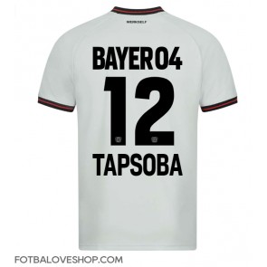 Bayer Leverkusen Edmond Tapsoba #12 Venkovní Dres 2023-24 Krátký Rukáv