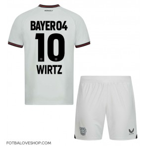 Bayer Leverkusen Florian Wirtz #10 Dětské Venkovní Dres 2023-24 Krátký Rukáv (+ trenýrky)