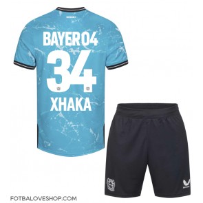 Bayer Leverkusen Granit Xhaka #34 Dětské Alternativní Dres 2023-24 Krátký Rukáv (+ trenýrky)