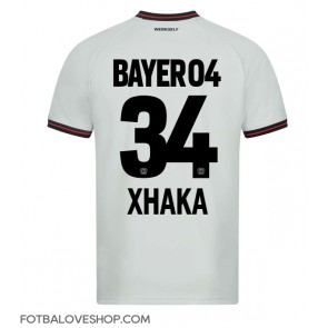 Bayer Leverkusen Granit Xhaka #34 Venkovní Dres 2023-24 Krátký Rukáv