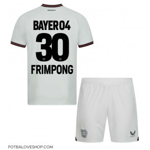 Bayer Leverkusen Jeremie Frimpong #30 Dětské Venkovní Dres 2023-24 Krátký Rukáv (+ trenýrky)