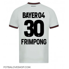 Bayer Leverkusen Jeremie Frimpong #30 Venkovní Dres 2023-24 Krátký Rukáv