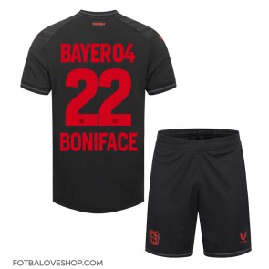 Bayer Leverkusen Victor Boniface #22 Dětské Domácí Dres 2023-24 Krátký Rukáv (+ trenýrky)