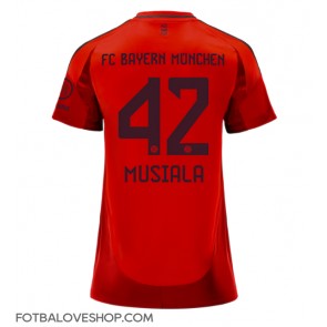 Bayern Munich Jamal Musiala #42 Dámské Domácí Dres 2024-25 Krátký Rukáv