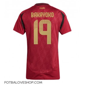 Belgie Johan Bakayoko #19 Dámské Domácí Dres ME 2024 Krátký Rukáv