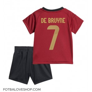 Belgie Kevin De Bruyne #7 Dětské Domácí Dres ME 2024 Krátký Rukáv (+ trenýrky)