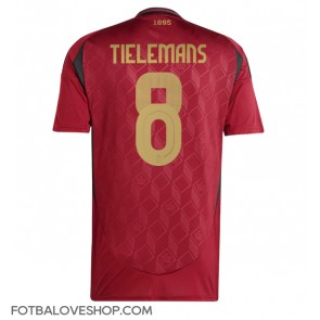 Belgie Youri Tielemans #8 Domácí Dres ME 2024 Krátký Rukáv