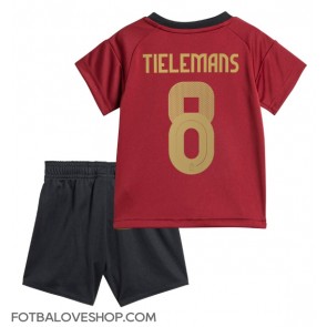 Belgie Youri Tielemans #8 Dětské Domácí Dres ME 2024 Krátký Rukáv (+ trenýrky)