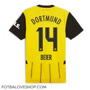 Borussia Dortmund Maximilian Beier #14 Domácí Dres 2024-25 Krátký Rukáv