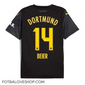 Borussia Dortmund Maximilian Beier #14 Venkovní Dres 2024-25 Krátký Rukáv