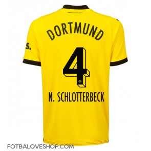 Borussia Dortmund Nico Schlotterbeck #4 Domácí Dres 2023-24 Krátký Rukáv