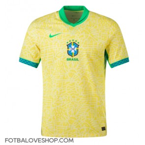 Brazílie Domácí Dres Copa America 2024 Krátký Rukáv