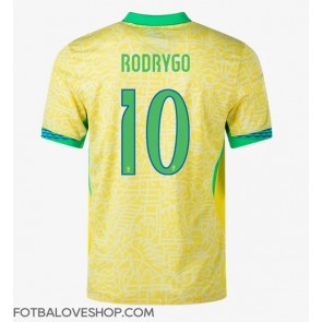 Brazílie Rodrygo Goes #10 Domácí Dres Copa America 2024 Krátký Rukáv