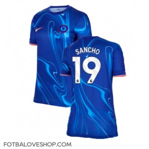 Chelsea Jadon Sancho #19 Dámské Domácí Dres 2024-25 Krátký Rukáv