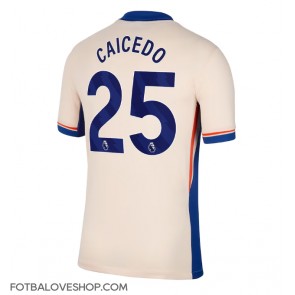 Chelsea Moises Caicedo #25 Venkovní Dres 2024-25 Krátký Rukáv