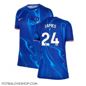 Chelsea Reece James #24 Dámské Domácí Dres 2024-25 Krátký Rukáv