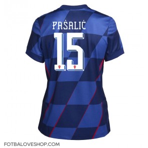 Chorvatsko Mario Pasalic #15 Dámské Venkovní Dres ME 2024 Krátký Rukáv