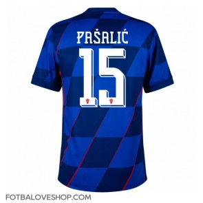 Chorvatsko Mario Pasalic #15 Venkovní Dres ME 2024 Krátký Rukáv