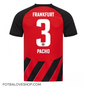 Eintracht Frankfurt Willian Pacho #3 Domácí Dres 2023-24 Krátký Rukáv