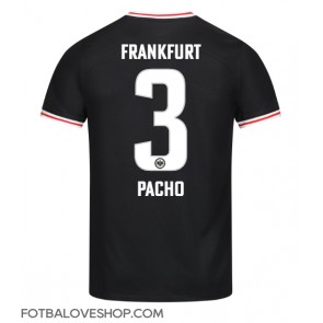 Eintracht Frankfurt Willian Pacho #3 Venkovní Dres 2023-24 Krátký Rukáv