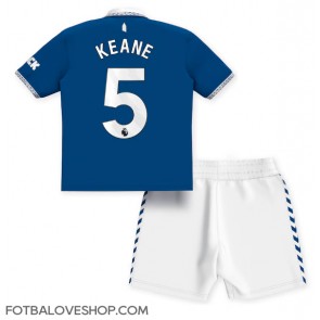 Everton Michael Keane #5 Dětské Domácí Dres 2023-24 Krátký Rukáv (+ trenýrky)