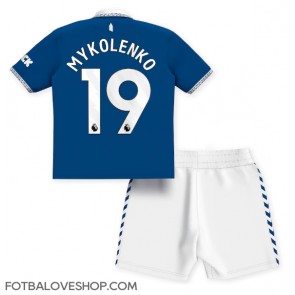 Everton Vitaliy Mykolenko #19 Dětské Domácí Dres 2023-24 Krátký Rukáv (+ trenýrky)