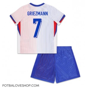 Francie Antoine Griezmann #7 Dětské Venkovní Dres ME 2024 Krátký Rukáv (+ trenýrky)