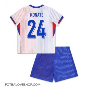 Francie Ibrahima Konate #24 Dětské Venkovní Dres ME 2024 Krátký Rukáv (+ trenýrky)