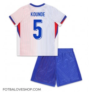 Francie Jules Kounde #5 Dětské Venkovní Dres ME 2024 Krátký Rukáv (+ trenýrky)