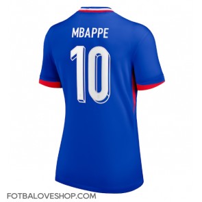 Francie Kylian Mbappe #10 Dámské Domácí Dres ME 2024 Krátký Rukáv