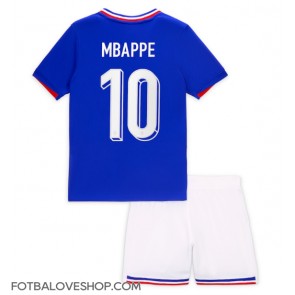 Francie Kylian Mbappe #10 Dětské Domácí Dres ME 2024 Krátký Rukáv (+ trenýrky)