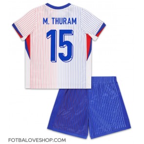 Francie Marcus Thuram #15 Dětské Venkovní Dres ME 2024 Krátký Rukáv (+ trenýrky)