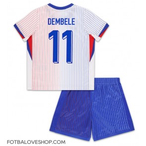 Francie Ousmane Dembele #11 Dětské Venkovní Dres ME 2024 Krátký Rukáv (+ trenýrky)