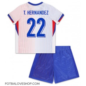 Francie Theo Hernandez #22 Dětské Venkovní Dres ME 2024 Krátký Rukáv (+ trenýrky)