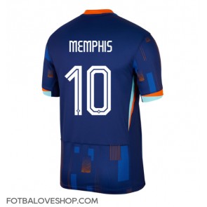 Holandsko Memphis Depay #10 Venkovní Dres ME 2024 Krátký Rukáv