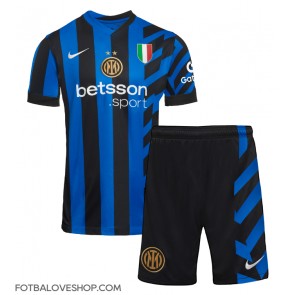 Inter Milan Dětské Domácí Dres 2024-25 Krátký Rukáv (+ trenýrky)