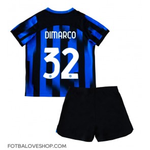 Inter Milan Federico Dimarco #32 Dětské Domácí Dres 2023-24 Krátký Rukáv (+ trenýrky)