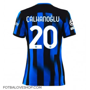 Inter Milan Hakan Calhanoglu #20 Dámské Domácí Dres 2023-24 Krátký Rukáv