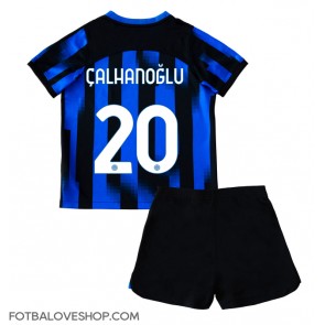 Inter Milan Hakan Calhanoglu #20 Dětské Domácí Dres 2023-24 Krátký Rukáv (+ trenýrky)