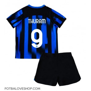 Inter Milan Marcus Thuram #9 Dětské Domácí Dres 2023-24 Krátký Rukáv (+ trenýrky)