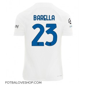 Inter Milan Nicolo Barella #23 Venkovní Dres 2023-24 Krátký Rukáv