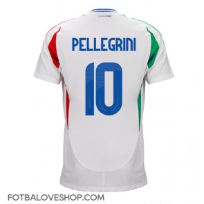 Itálie Lorenzo Pellegrini #10 Venkovní Dres ME 2024 Krátký Rukáv