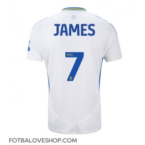 Leeds United Daniel James #7 Domácí Dres 2024-25 Krátký Rukáv