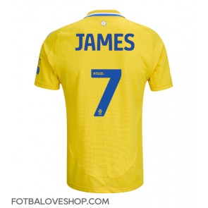 Leeds United Daniel James #7 Venkovní Dres 2024-25 Krátký Rukáv