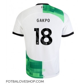 Liverpool Cody Gakpo #18 Venkovní Dres 2023-24 Krátký Rukáv